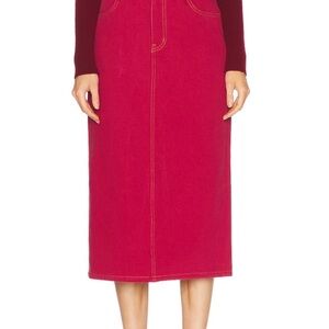 Carolina Herrera X FRAME corset midi skirt